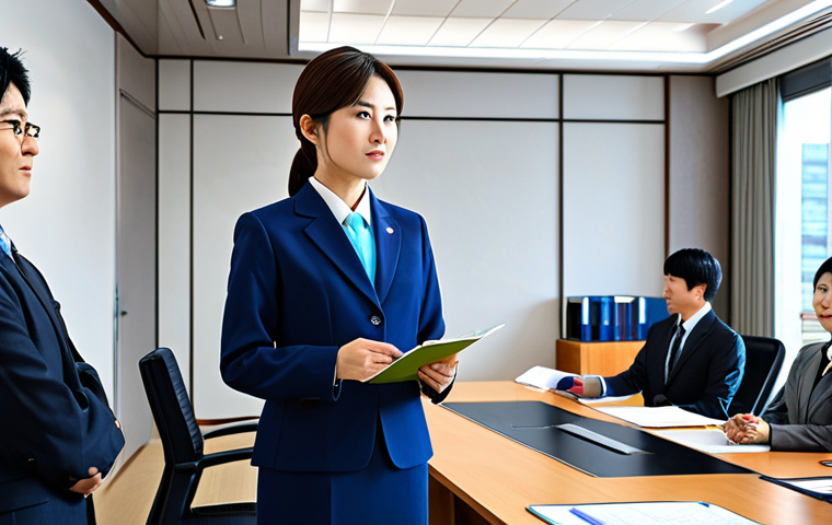 Aspiring Public Servant**

"A young, professional Japanese woman in a modest business suit, confidently presenting a policy proposal to a diverse group of colleagues in a bright, modern government office, fully clothed, appropriate attire, safe for work, perfect anatomy, natural proportions, professional digital art, high quality, family-friendly."

**