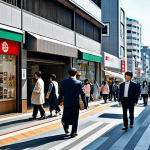 Economic Policy & Business Support**

"A bustling Japanese shopping street during the day, fully clothed pedestrians enjoying the atmosphere. In the background, modern office buildings. Focus on the vibrant storefronts of small businesses. Depict a sense of economic activity and community prosperity. Safe for work, appropriate content, fully clothed, professional, perfect anatomy, natural proportions, high quality, professional photography."

**