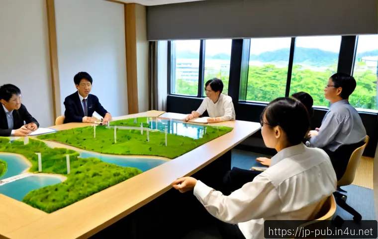 공공정책 분야의 최신 연구 주제 - Photorealistic public policy research workshop in a modern Japanese university setting, diverse rese...